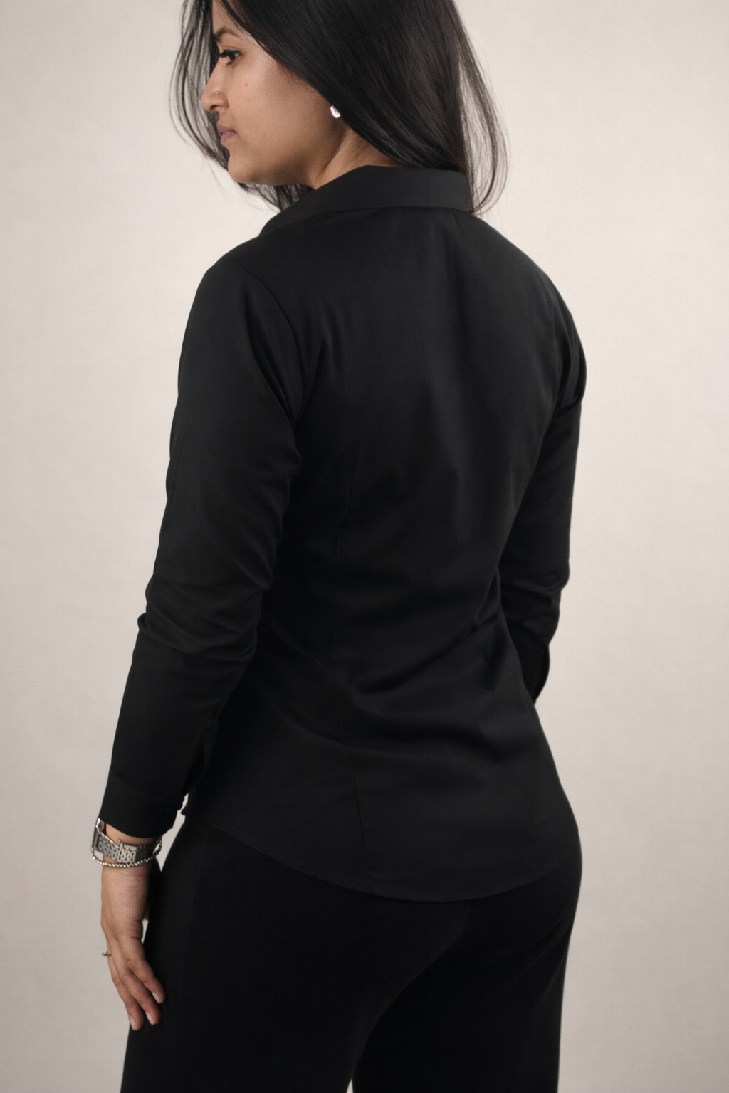 Jet Black Luxe – Signature Office Shirt