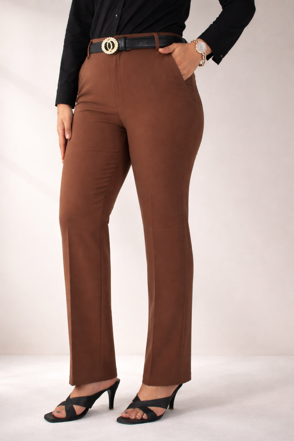 PowerShape Mocha Trousers – Tailored to Empower